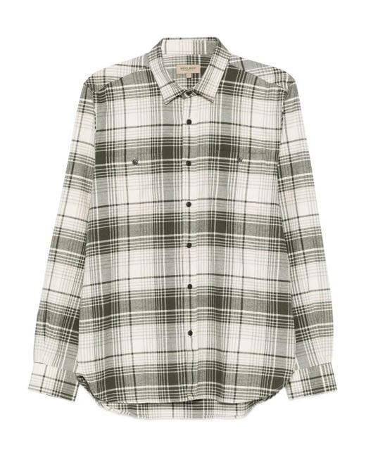 Woolrich Gray Check Shirt for men