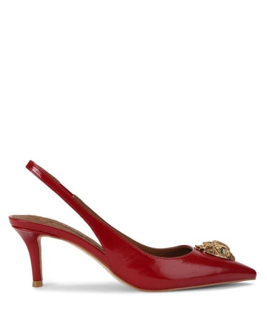 Kurt Geiger Red 60Mm Belgravia Leather Pumps