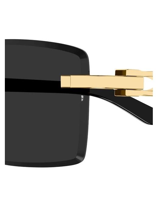 Cartier Black Rectangle-Frame Sunglasses