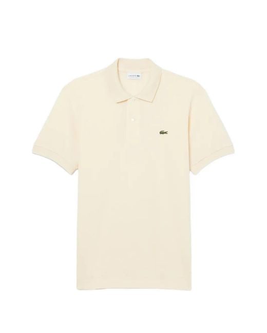 Lacoste White Logo-Detail Polo Shirt for men