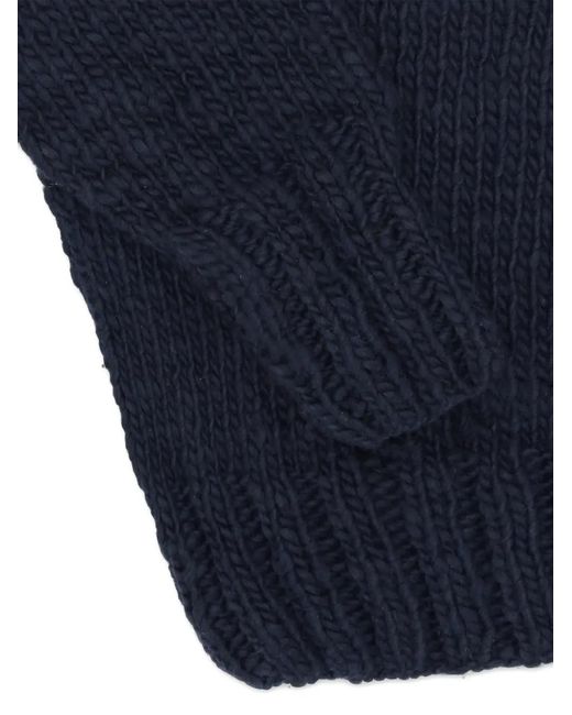 Fortela Blue Ribbed-Knit Sweater for men
