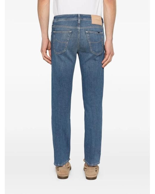 Jacob Cohen Blue Scott Jeans for men