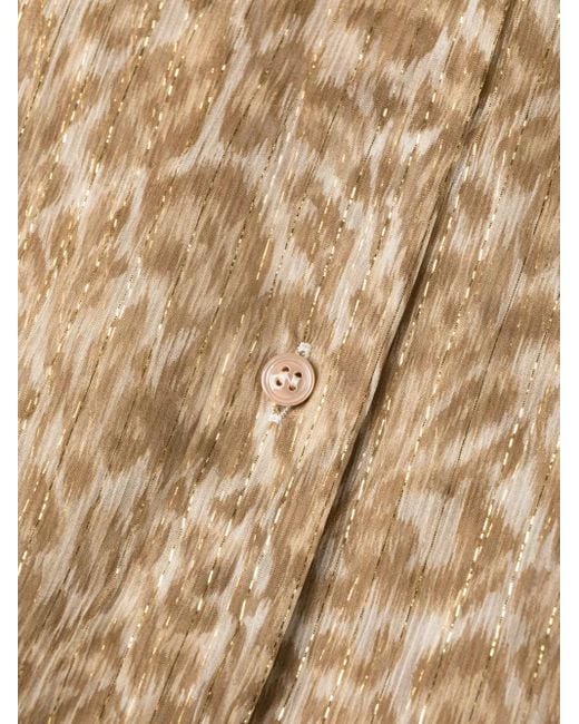 Robe En Soie À Coupe Mi-Longue Ermanno Scervino en coloris Natural