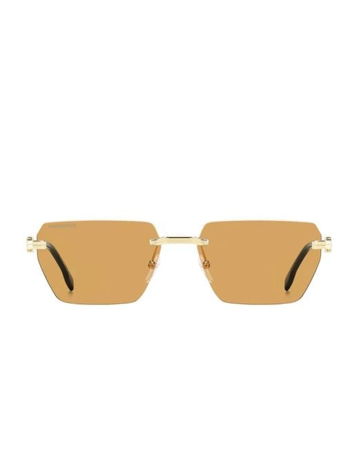DSquared² Natural Logo-Detail Geometric Sunglasses for men