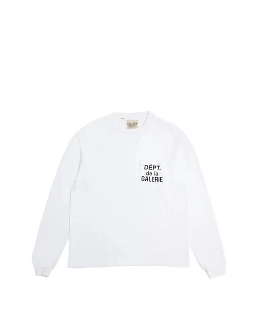 GALLERY DEPT. White De La Galerie Long-Sleeve T-Shirt