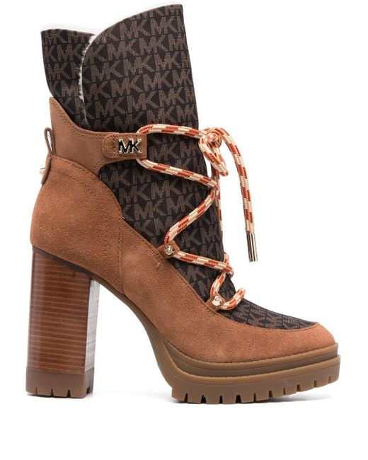 michael kors brown ankle boots