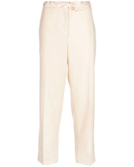Jil Sander Multicolor Drawstring Cropped Trousers