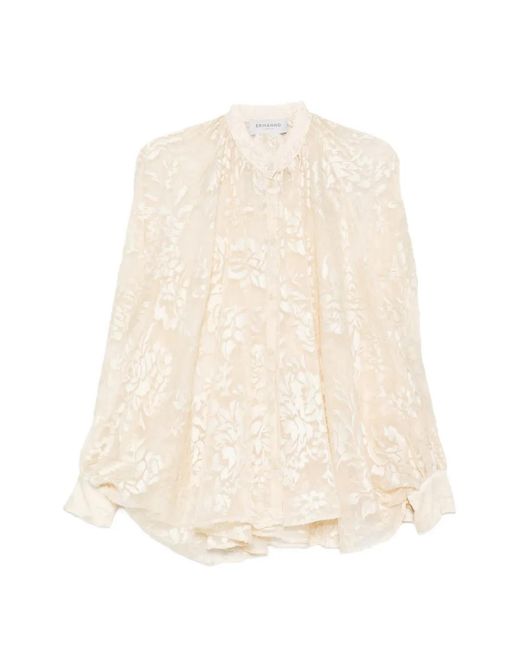 ERMANNO FIRENZE White Floral Blouse