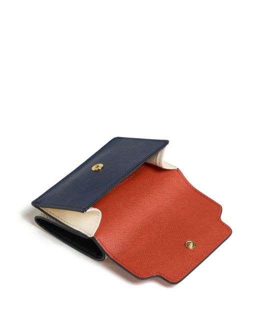 Marni Red Tri-fold Leather Wallet