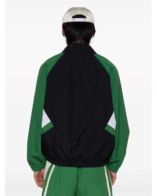 Rhude Green Colour-Block Track Jacket for men