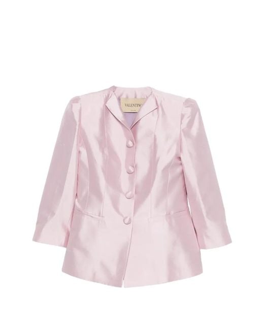Valentino Garavani Pink Buttoned Jacket