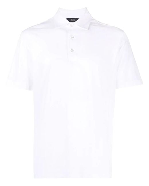 Herno White Polo Shirt for men