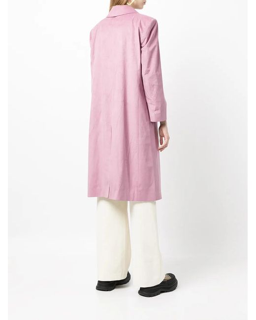 Gcds Pink Double-Breasted Coat