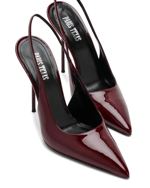 Paris Texas Purple Slingback Pumps