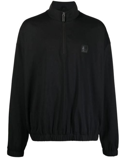 Opening Ceremony Black Box Logo Half-Zip Jacket for men