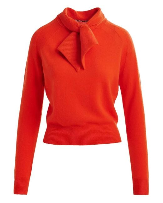 Essentiel Antwerp Red Invited Cashmere Sweater