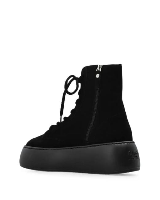 Agl Attilio Giusti Leombruni Black Vibe Lowboot Platform Ankle Boots