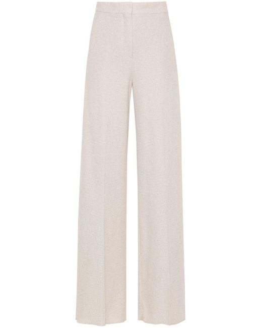 Pantalon Giallo à coupe ample Max Mara en coloris White