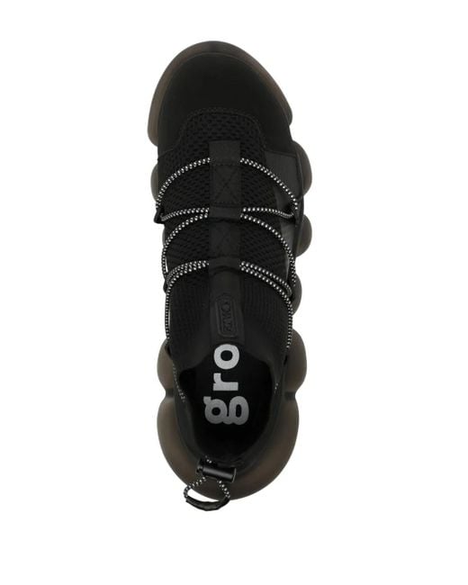 grounds Black Jewelry Stone Sneakers for men