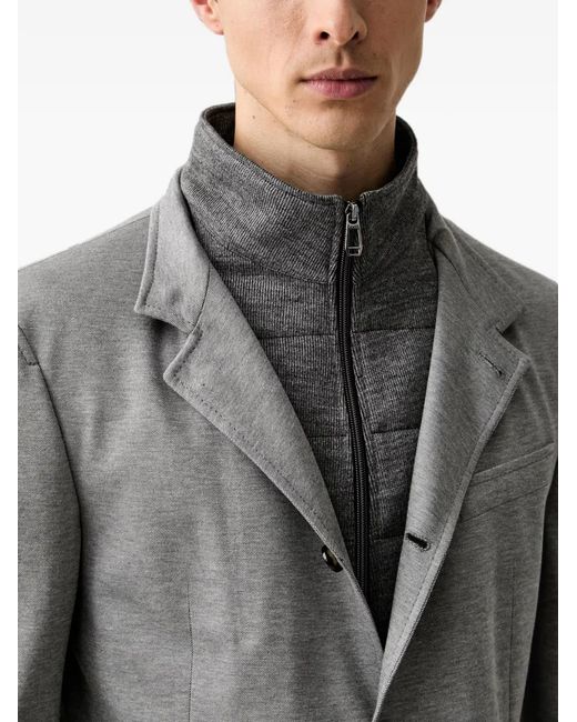 Joop! Gray Layered Single-Breasted Blazer for men