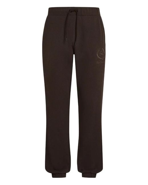 Karl Lagerfeld Brown Logo-Embroidered Trousers for men