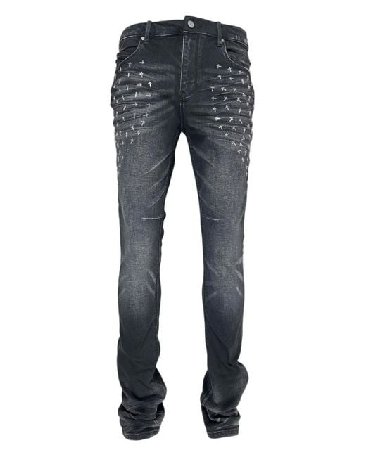 RTA Olivier Stacked Skinny Jeans in het Blue voor heren
