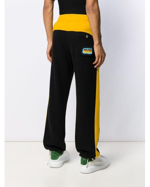 side stripe joggers mens