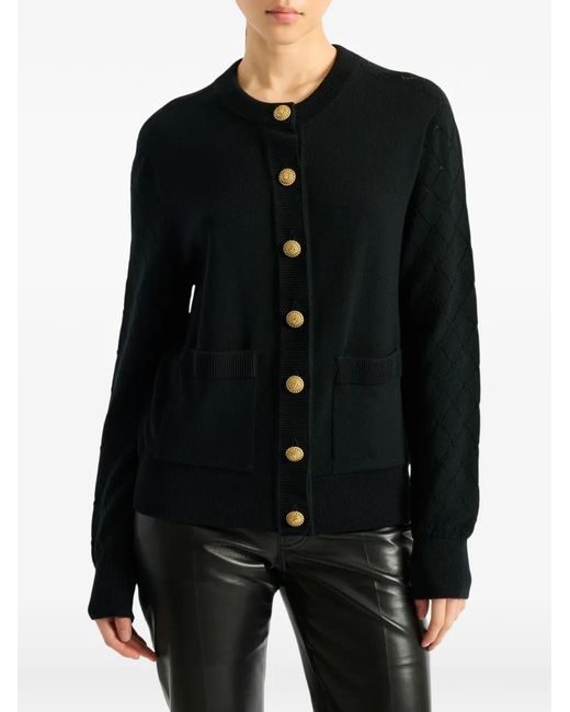 Balmain Black Knit Cardigan
