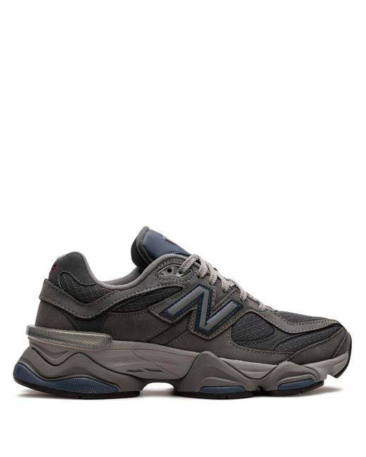 New Balance Black 9060 Panelled Suede Sneakers