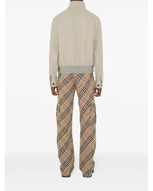メンズ Burberry ハリントン ジャケット Natural