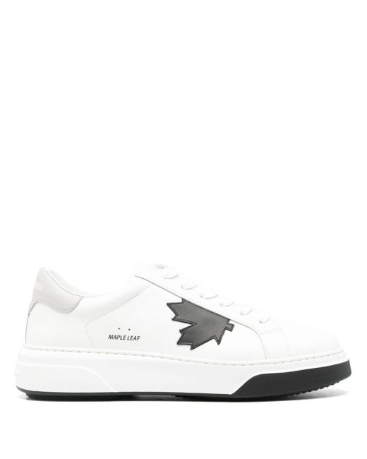 DSquared² Bumper Leren Sneakers in het White voor heren
