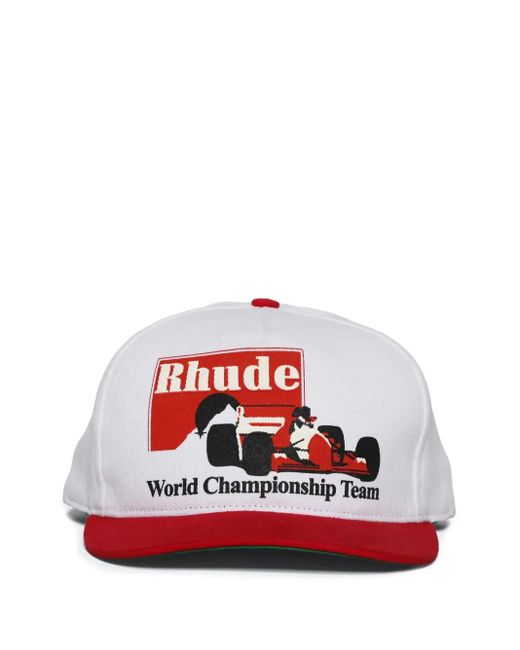Rhude Red Racing-Car Baseball Cap for men