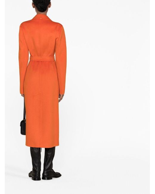 Cappotto in lana e cashmere di Sportmax in Orange