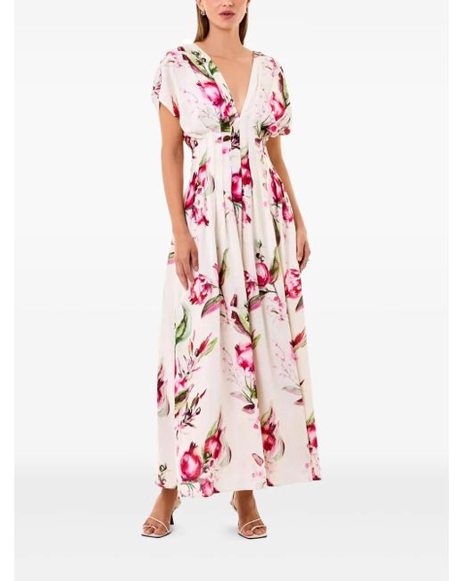 Nicholas Pink Sonya Midi Dress