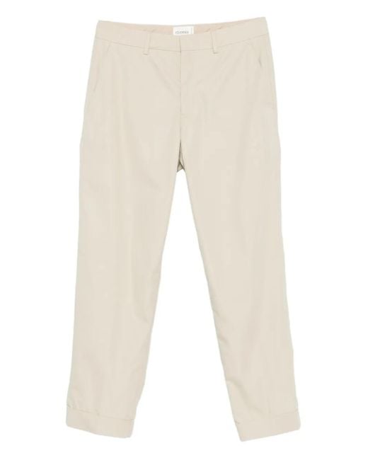 Closed Natural Cuffed Trousers