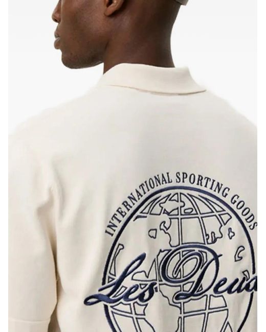 Les Deux White Emmett Globe Shirt for men