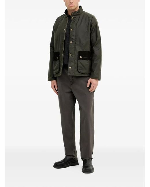 Barbour Black Patch Pockets Trousers for men