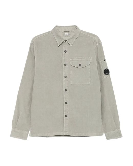 メンズ C P Company コーデュロイ シャツ Gray