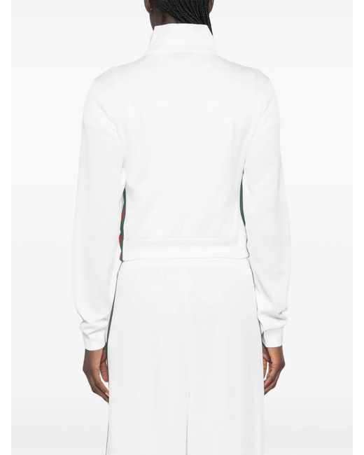 Gucci White Zip-Up Sweatshirt