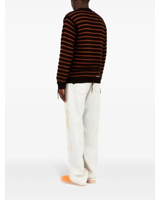 MM6 by Maison Margiela Black Cotton Knit Sweater for men