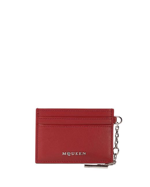 Alexander McQueen Sling Card Holder in Red Lyst UK