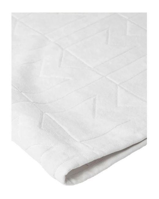 Moncler White Badetuch Mit Monogramm