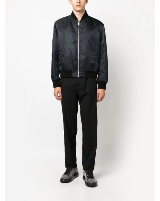 Versace Black Allover Track Pants for men