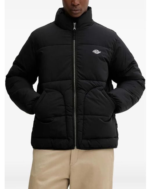 Dickies Summerdale Gewatteerd Jack in het Black voor heren