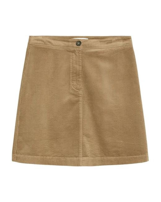 Marc O' Polo Natural Corduroy Mini Skirt
