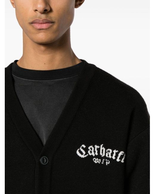 Carhartt Black Onyx Button-up Cardigan for men
