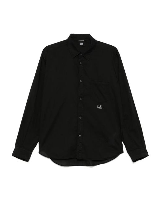 メンズ C P Company ロゴ シャツ Black