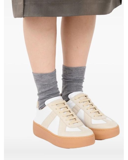 Maison Margiela White Replica Wedge Sneakers