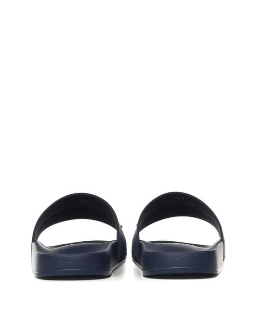 DSquared² Blue Claquettes À Logo Embossé for men