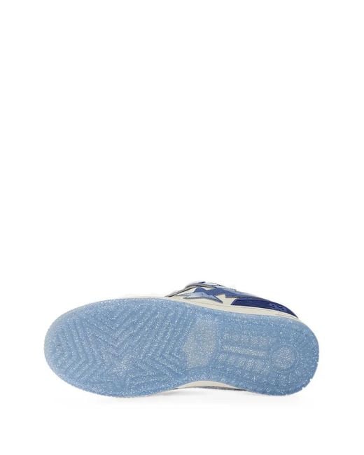 A Bathing Ape Blue Sk8 Sta Bold 1 Sneakers for men